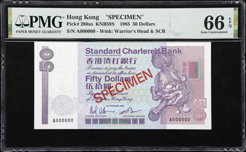 (t) HONG KONG (SAR). Standard Chartered Bank. 50 Dollars, 1.1.1985. P-280as. KNB...