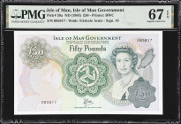 ISLE OF MAN. Lot of (12). Isle of Man Government. 50 Pounds, ND (1983). P-39a. PMG Superb Gem Uncirculated 67 EPQ.
A superb group of 50's in superb g...