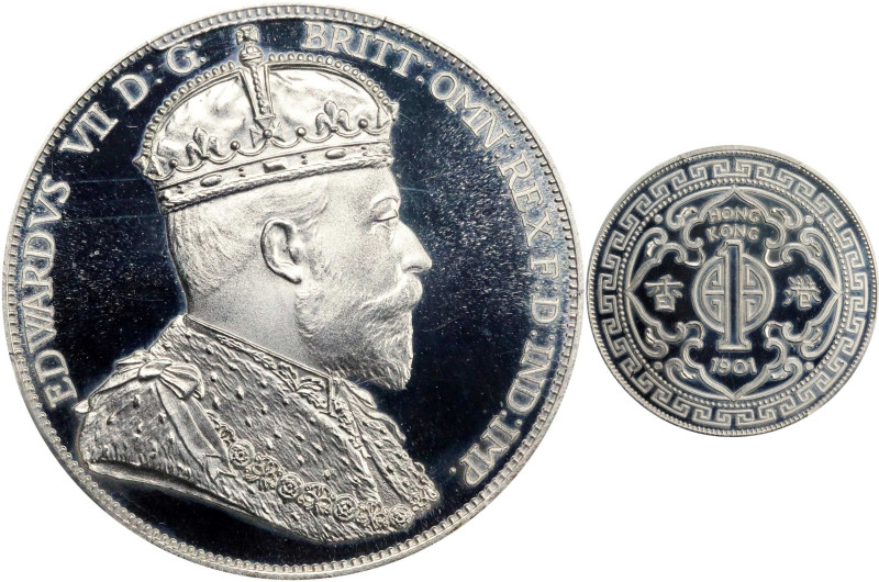 HONG KONG (SAR). Fantasy Silver Dollar, "1901". Edward VII. PCGS PROOF-68 Deep C...