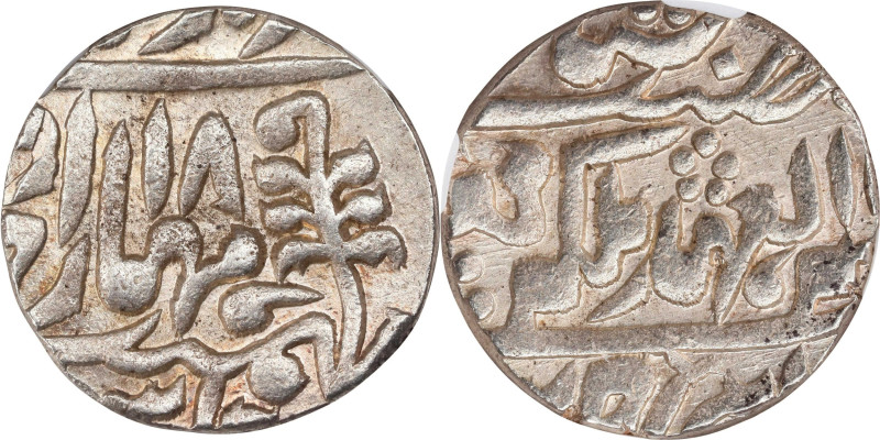 INDIA. Jaipur. Rupee, Year 18 (1897). Sawai Jaipur Mint. Madho Singh II (under V...