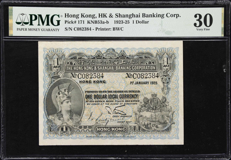 (t) HONG KONG (SAR). Hong Kong & Shanghai Banking Corporation. 1 Dollar, 1.1.192...