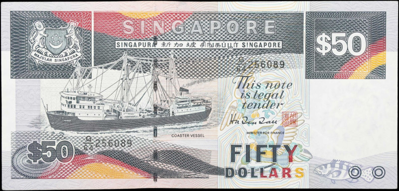 SINGAPORE. Board of Commissioners of Currency. 50 Dollars, ND (1994). P-36.
SOL...