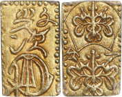 JAPAN. Bunsei Era. Bu, ND (1819-29). Edo Mint. PCGS MS-62.
KM-C-20; JNDA-09-38.

日本文政一分判金。

Estimate: $100.00 - $200.00