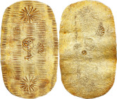 JAPAN. Gold Koban Fantasy, ND (ca. 19th century). EXTREMELY FINE.
Weight: 5.00 gms. An interesting fantasy type with simplistic flowers taking the pl...