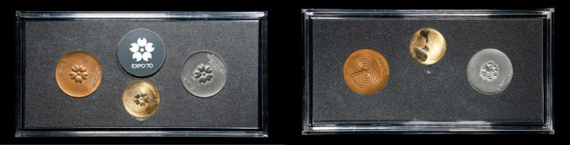 JAPAN. Osaka International Expo Medal Set (3 Pieces), 1970. Osaka Mint. UNCIRCUL...