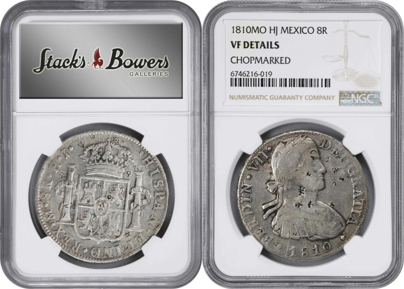 MEXICO. Sextet of Chopmarked 8 Reales (6 Pieces), 1807-11. Mexico City Mint. All...