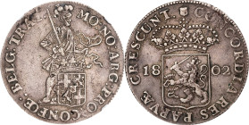 NETHERLANDS. Kingdom of Holland (Napoleonic). Silver Ducat (Rijksdaalder), 1802. Utrecht Mint. Louis Napoleon. NGC AU-50.
Dav-225; KM-25; Sch-123.
...