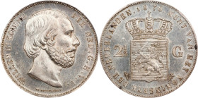 NETHERLANDS. 2-1/2 Gulden, 1870. Utrecht Mint. William III. PCGS MS-63.
Dav-236; KM-82.

1870年荷蘭2-1/2盾。

Estimate: $200.00 - $300.00