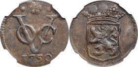 NETHERLANDS EAST INDIES. Holland. Duit, 1750. NGC AU Details--Burnished.
KM-70.

1750年荷屬東印度1杜伊特。

Estimate: $30.00 - $60.00