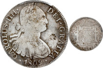 NETHERLANDS EAST INDIES. Madura Island - Mexico. Sultanate of Sumenep. Ducaton, ND (1811-54). Sultan Paku Nata Ningrat. PCGS Genuine--Cleaned, VF Deta...