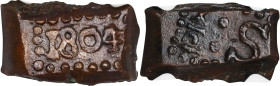 NETHERLANDS EAST INDIES. Dutch Java. 1/2 Stuiver Bonk, 1804. Batavia Mint. NGC AU-53.
KM-213; Sch-551.

1804年荷屬東印度爪哇1/2斯圖伊弗‧邦克。

Estimate: $150.0...