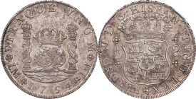 PERU. 8 Reales, 1754-LM JD. Lima Mint. Ferdinand VI. NGC AU Details--Surface Hairlines.
KM-55.1; FC-36. Possible 1754/3 overdate. 
From the BKingdom...