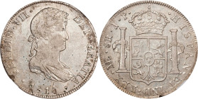 PERU. 8 Reales, 1816-LM JP. Lima Mint. Ferdinand VII. NGC EF Details--Cleaned, Obverse Lamination.
KM-117.1.

1820-LIMA JP年秘魯雙柱壹圓銀幣。利馬鑄幣廠。

Estim...