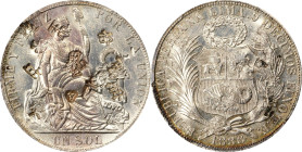 PERU. Sol, 1888-LIMA TF/BF. Lima Mint. PCGS Genuine--Chopmark, AU Details.
KM-196.22.

1888-LIMA TF/BF年秘魯1索爾。利馬鑄幣廠。

Estimate: $75.00 - $150.00...