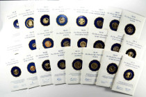 MIXED LOTS. Group of Gold Proof Issues (24 Pieces), 1977-83. Pennsylvania (Franklin) Mint. Average Grade: GEM PROOF.
Gold Proof coinage from various ...