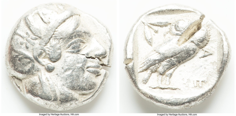 ATTICA. Athens. Ca. 440-404 BC. AR tetradrachm (23mm, 16.62 gm, 7h). VF, test cu...