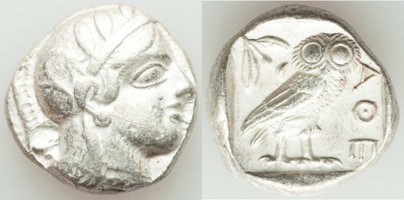 ATTICA. Athens. Ca. 440-404 BC. AR tetradrachm (23mm, 17.19 gm, 12h). XF, scratc...
