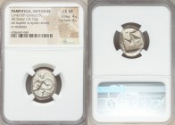 PAMPHYLIA. Aspendus. Ca. mid-5th century BC. AR stater (18mm, 10.73 gm). NGC Choice VF 4/5 - 4/5. Helmeted hoplite advancing right, spear forward in r...