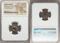 Faustina Junior (AD 147-175/6). AR denarius (18mm, 3.99 gm, 6h). NGC Choice XF 4/5 - 5/5. Rome, AD 150-152. FAVSTINA AVG ANTONINI AVG PII FIL, draped ...