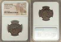 Caracalla (AD 198-217). AE as (26mm, 11.71 gm, 6h), NGC Choice XF 5/5 - 2/5. Rome, AD 212. ANTONINVS PIVS-AVG BRIT, laureate head of Caracalla right /...