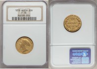 Victoria gold Sovereign 1859-SYDNEY F15 NGC, Sydney mint, KM4.

HID09801242017