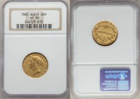Victoria gold Sovereign 1865-SYDNEY VF30 NGC, Sydney mint, KM4.

HID09801242017