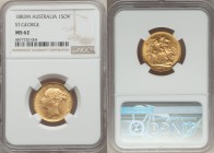 Victoria gold "St. George" Sovereign 1883-M MS62 NGC, Melbourne mint, KM7.

HID09801242017