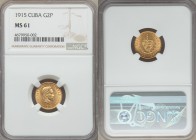 Republic gold 2 Pesos 1915 MS61 NGC, KM17.

HID09801242017