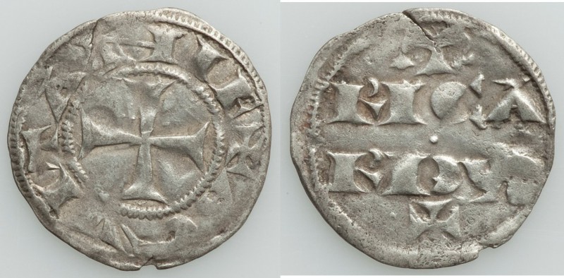 Aquitaine. Richard I (1168-1185) Denier ND Good VF (flan crack), Elias-5 (R), W&...