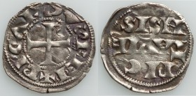 Poitou. Richard I (1168-1185) Denier ND Good XF (lightly brushed), Elias-8b, W&F-343A 1/a. 20mm. 1.18gm. A pleasing coin with old toning and in quite ...