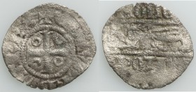 Ponthieu. Edward III (1325-1377) Obole ND Fine (environmental damage), Ponthieu mint, Elias-25 (RRR), W&F-336A 2/a (R5). 16mm. 0.43gm. 

HID0980124201...