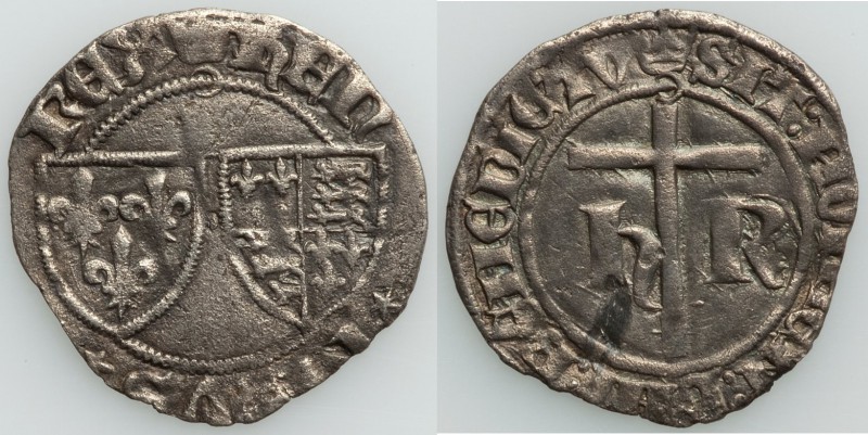 Anglo-Gallic. Henry VI (1422-1461) Petit Blanc ND (From 4 June 1423) Good XF (sc...