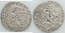 Anglo-Gallic. Henry VI (1422-1461) Grand Blanc ND XF (punctured), Nevers mint, Mullet mm, Elias-286a (RR), W&F-404c 1/a (R2). 27mm. 2.90gm. 

HID09801...