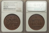 Napoleon I copper Medal MDCCCIX (1809) MS63 Brown NGC, Bramsen-844. 41 mm. By Andrieu and Brenet. The Temple of Janus; TEMPLVM JAN. In exergue: TRAITE...