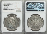 Hesse-Darmstadt. Ludwig IV 5 Mark 1891-A XF Details (Cleaned) NGC, Berlin mint, KM364. From the Engelen Collection of World Coins

HID09801242017