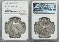Hesse-Darmstadt. Ernst Ludwig 5 Mark 1895-A VF35 NGC, Berlin mint, KM369, Dav-711. From the Engelen Collection of World Coins

HID09801242017