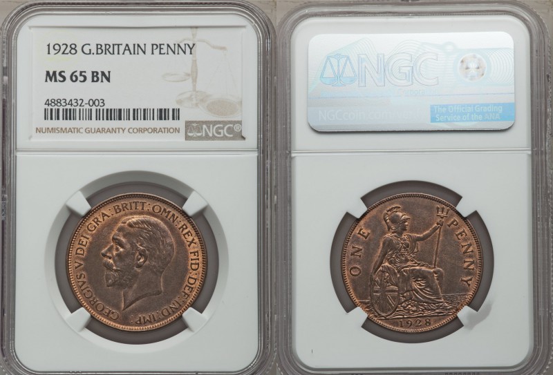 George V Penny 1928 MS65 Brown NGC, KM838.

HID09801242017