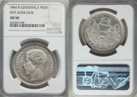 Republic Peso 1864-R AU50 NGC, KM182. Dot after date variety.

HID09801242017