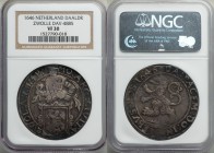 Zwolle. City Lion Daalder 1646 VF30 NGC, KM38, Dav-4885. Overall well struck with less than normal flat spots for this crude issue. Dark black toning....