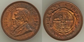 Republic Penny 1898 UNC, KM2. Attractive red and green peripheral toning, few spots but overall quite nice. 

HID09801242017