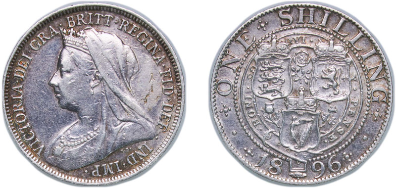 Great Britain United Kingdom 1896 1 Shilling - Victoria (3rd portrait; 'Old Head...