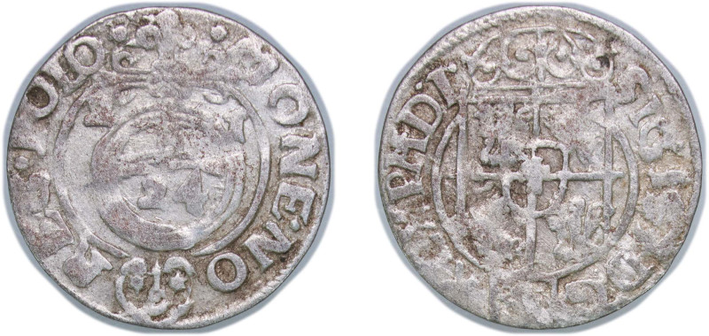 Polish–Lithuanian Commonwealth 1621 Półtorak / 3 Polker - Sigismund III Vasa Sil...