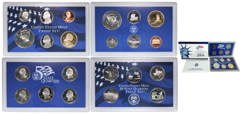 United States Federal republic 2004 Coinage Set (4 Proof Sets) PF