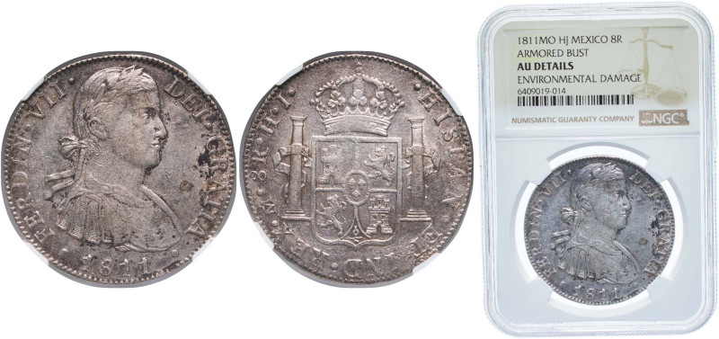 Mexico Spanish colony 1811/0 Mo HJ 8 Reales - Ferdinand VII Silver (.903) Mexico...