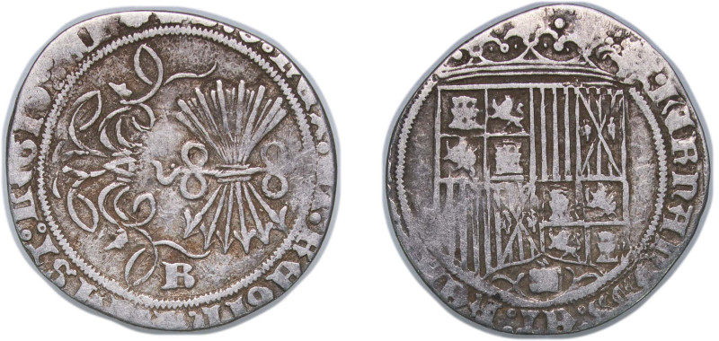 Spain Kingdom 1497 - 1504 B 1 Real - Ferdinand V and Isabella I Silver (.931) Bu...