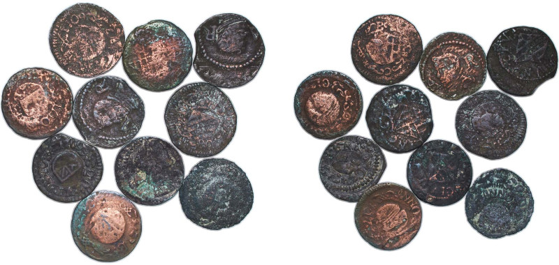 Spain Principality of Catalonia Spanish states 17th - 18th Centuries Coinage (10...