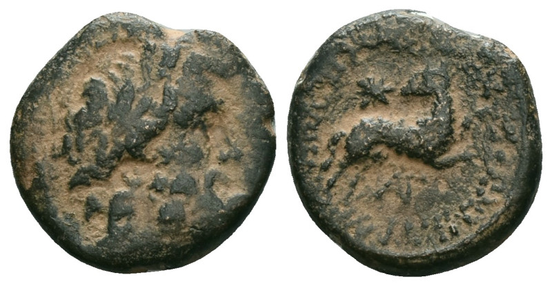 Greek

Seleucis and Pieria, Antioch. Civic Issue, 1st century BC. Æ Trichalkon...