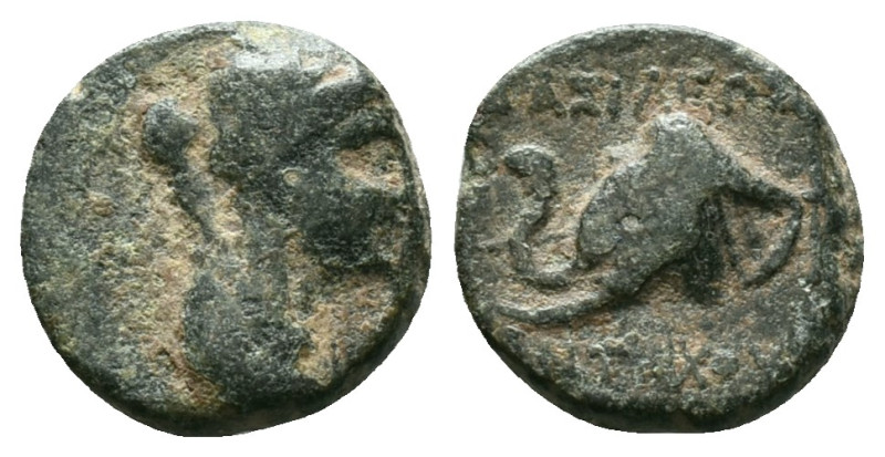 Greek

Seleukid Kings, Antiochos IV (175-164 BC). Æ Serrate . Antioch, c. 175-...