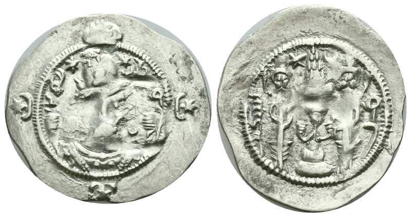 Islamic Coins,

Arab-Sassanian, AR Hemidrachm

Weight: 4.05 gr.
Diameter: 3...