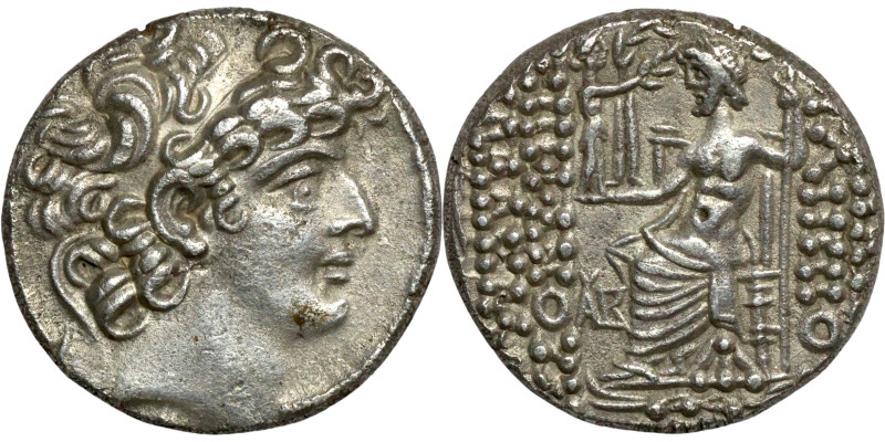 SELEUKID KINGS of SYRIA. Antioch mint. Philip I Philadelphos (ca. 95-75 BC). Tet...